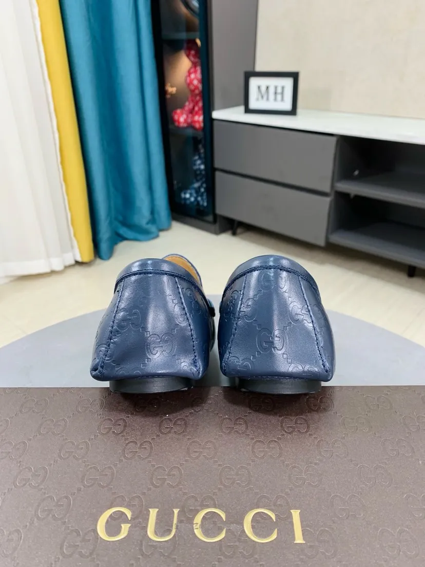 Men's men's shoes 💰458🌹🌹 Comes with packaging [GUCCI Gucci] original men's casual beanie shoes, original Italian imported special material cowhide embossing➕real first-layer sheepskin lining; equipped with precision stitching to highlight low-key luxury. The comfortable sole design maximizes the comfort and anti-slip properties of the shoe. The shoe shape is dignified and the low-key charm is not concealed! Natural and free new urbanism, code number: 38-44